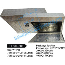 All-welded aluminum tool case/truck box